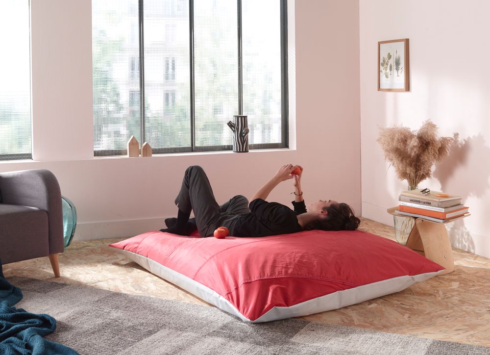 Poufs - [intérieur] Pouf Le Grand Rouge - LA TETE DANS LES NUAGES