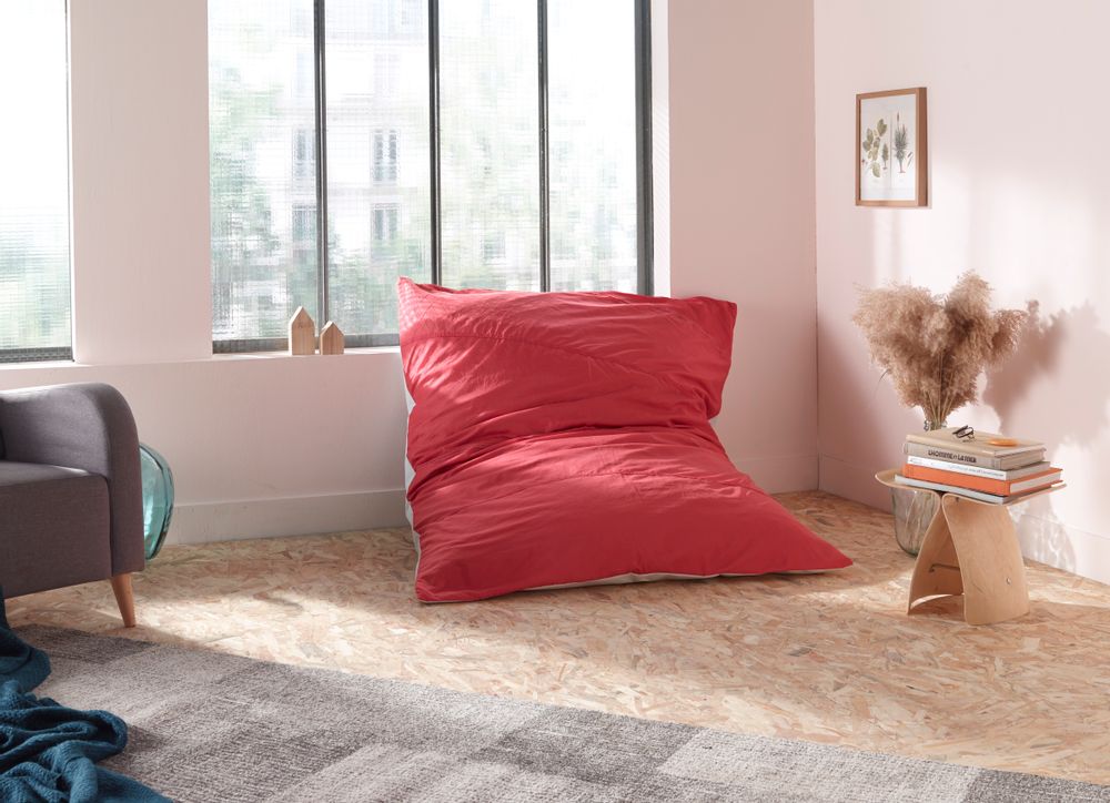 Poufs - [intérieur] Pouf Le Grand Rouge - LA TETE DANS LES NUAGES