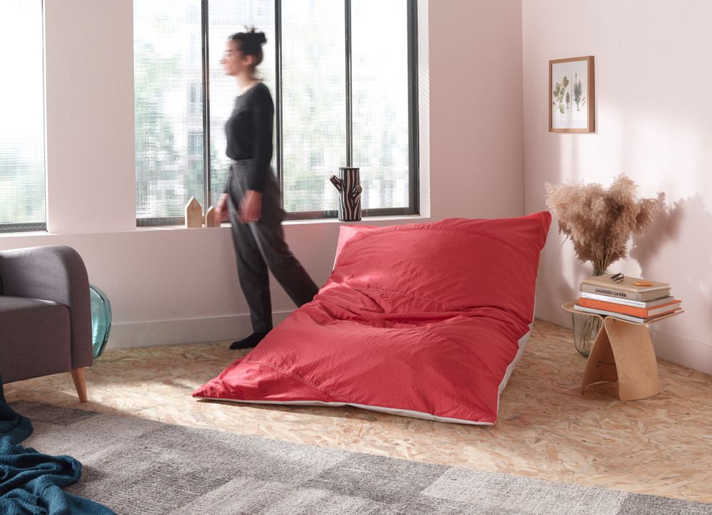 Poufs - [intérieur] Pouf Le Grand Rouge - LA TETE DANS LES NUAGES