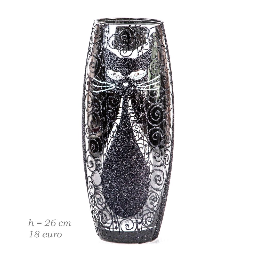 Vases - Art decorated glass barrel vase for flowers - 7ART SP. Z O.O.