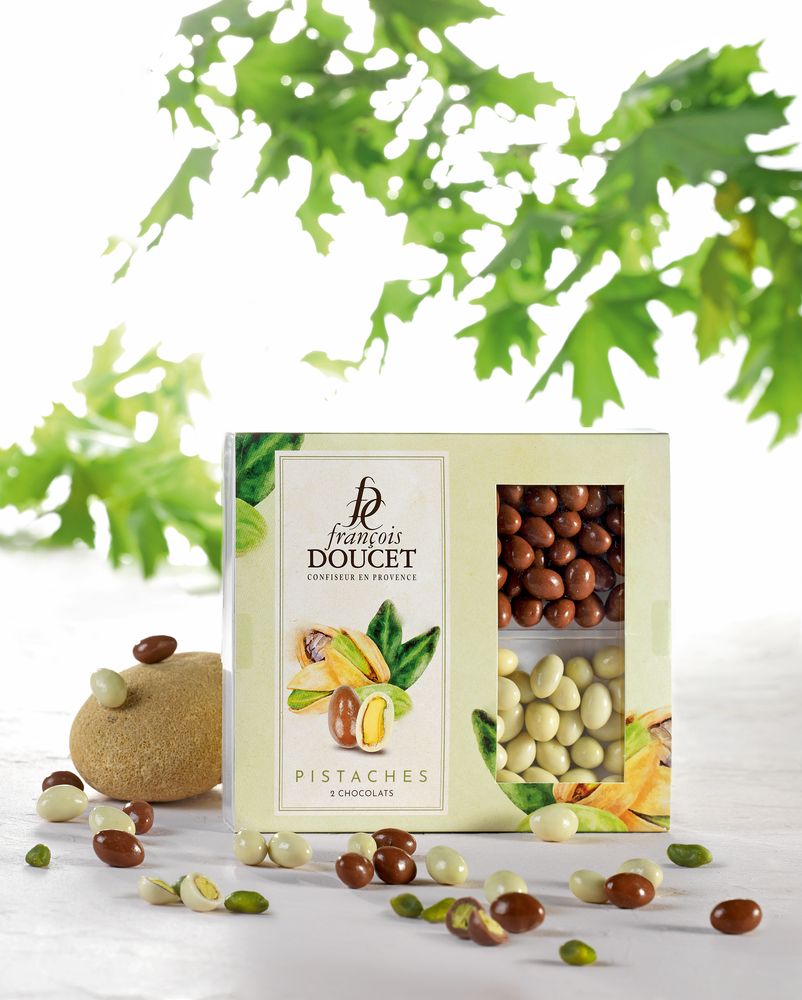 Chocolat - Pistaches aux 2 chocolats - FRANCOIS DOUCET CONFISEUR
