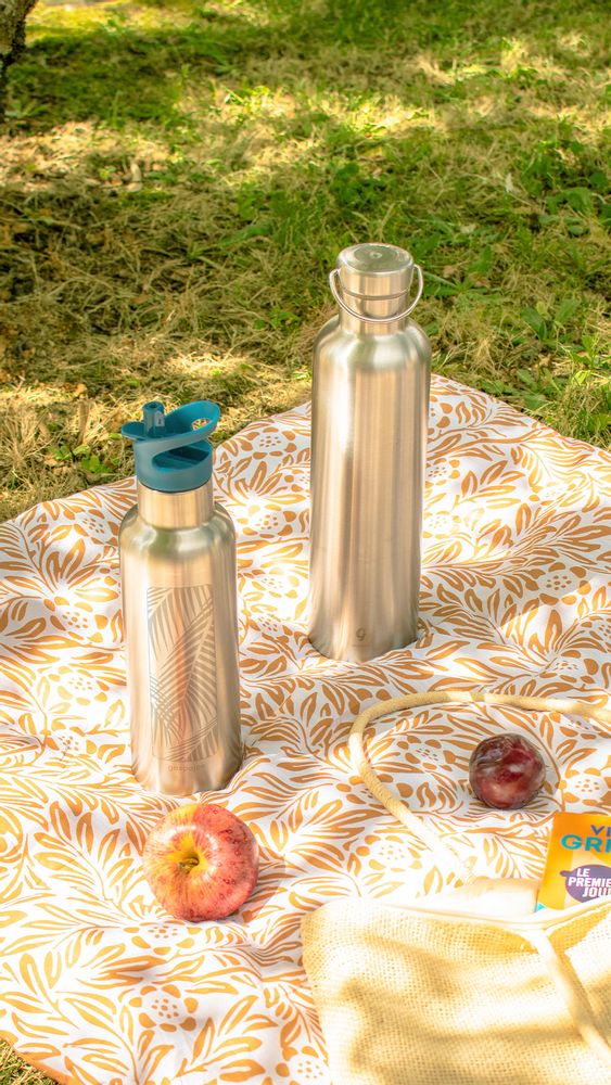 Accessoires thé et café - Gourde isotherme inox GROOVY - GASPAJOE