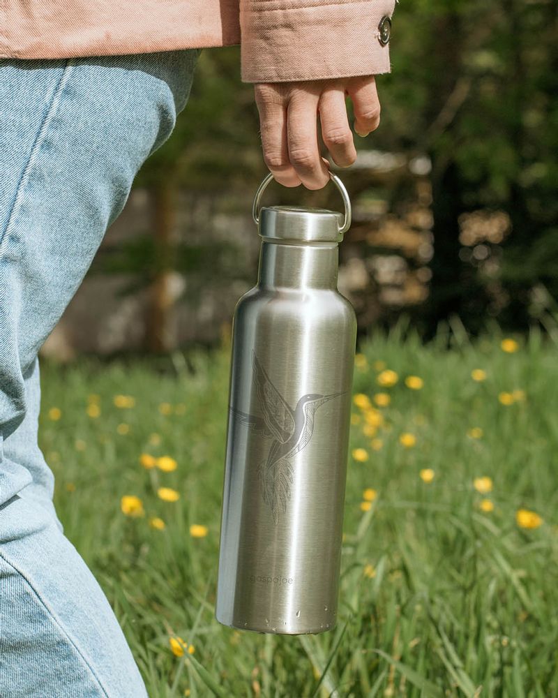 Accessoires thé et café - Gourde isotherme inox GROOVY - GASPAJOE