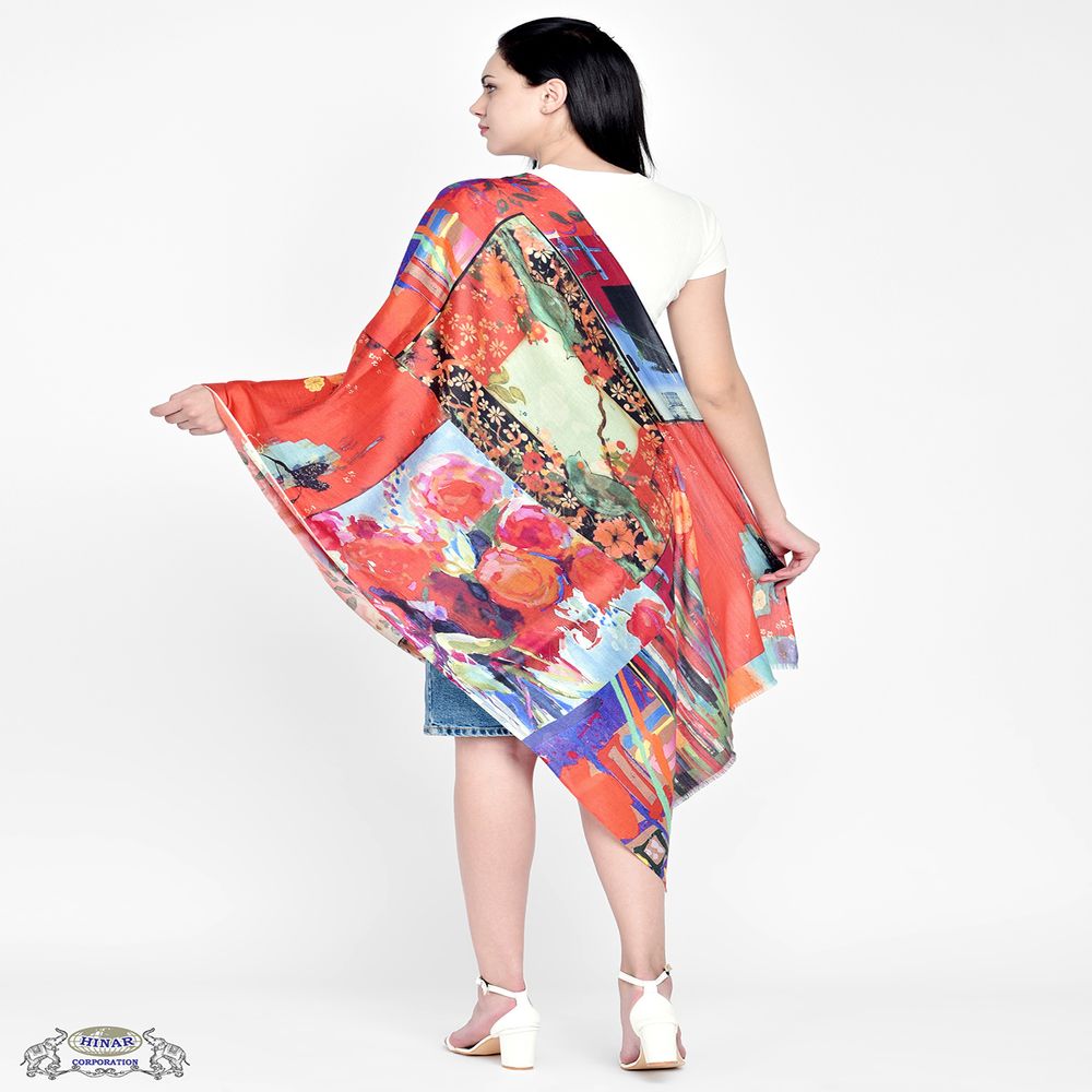 Scarves - PURE SILK SCARF. - HINAR CORPORATION