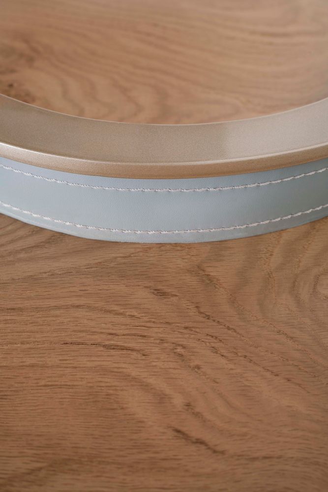 Console table - Modern Chiado Console Table, Blue Leather, Handmade in Portugal by Greenapple - GREENAPPLE DESIGN INTERIORS