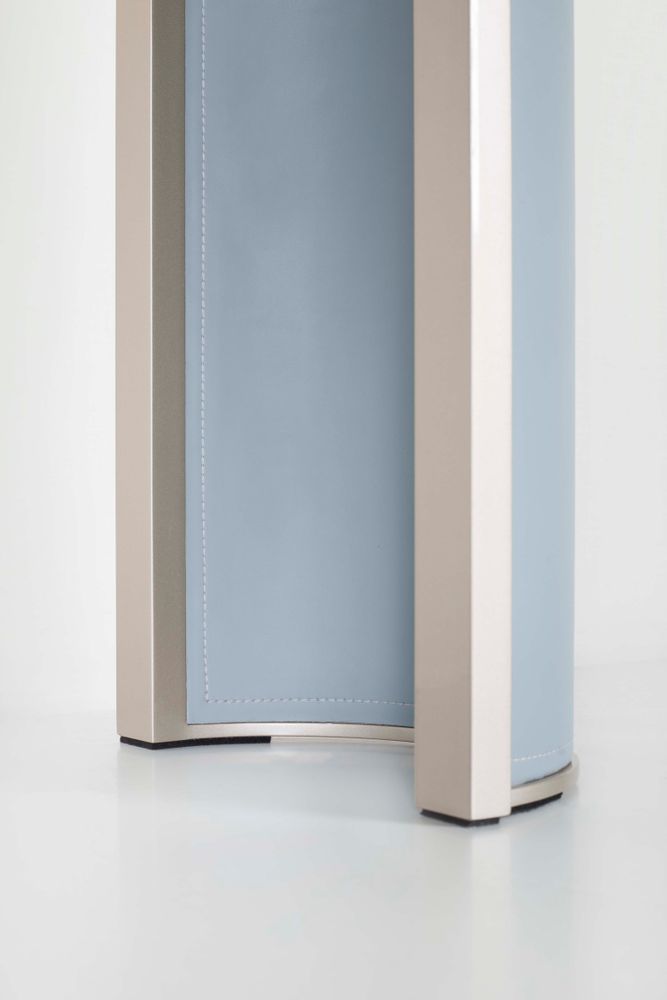 Console table - Modern Chiado Console Table, Blue Leather, Handmade in Portugal by Greenapple - GREENAPPLE DESIGN INTERIORS
