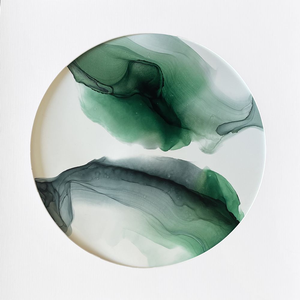 Hotel bedrooms - Alcohol paint on paper 40x40cm  - ARTYPIC