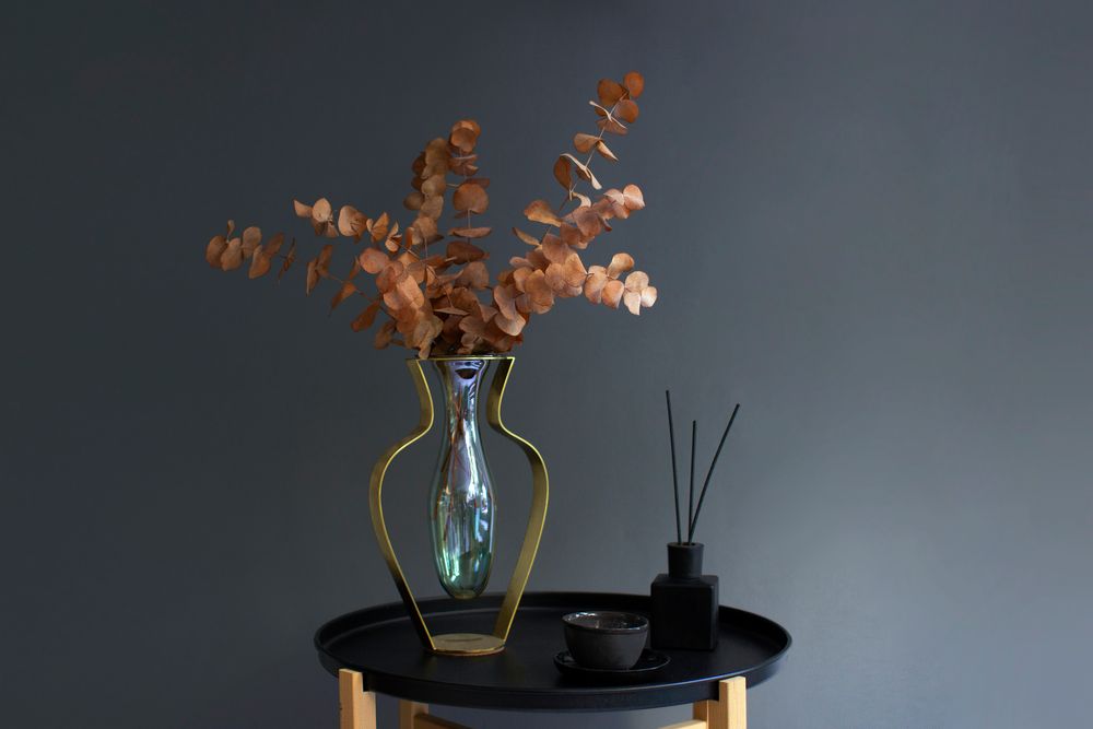 Vases - Vase Droplet Wide - Aqua - KITBOX DESIGN
