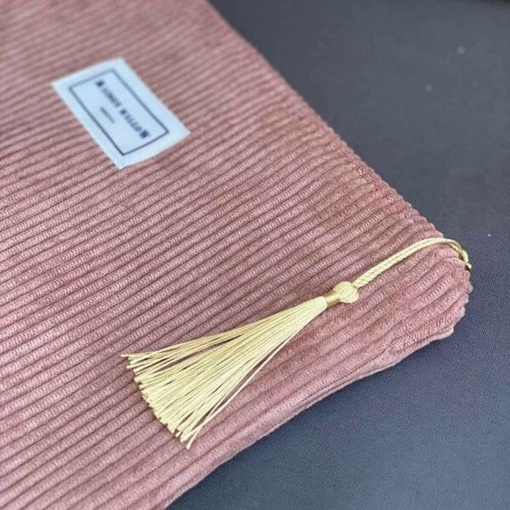 Clutches - Pink Velvet Pouch - L'ATELIER DES CREATEURS