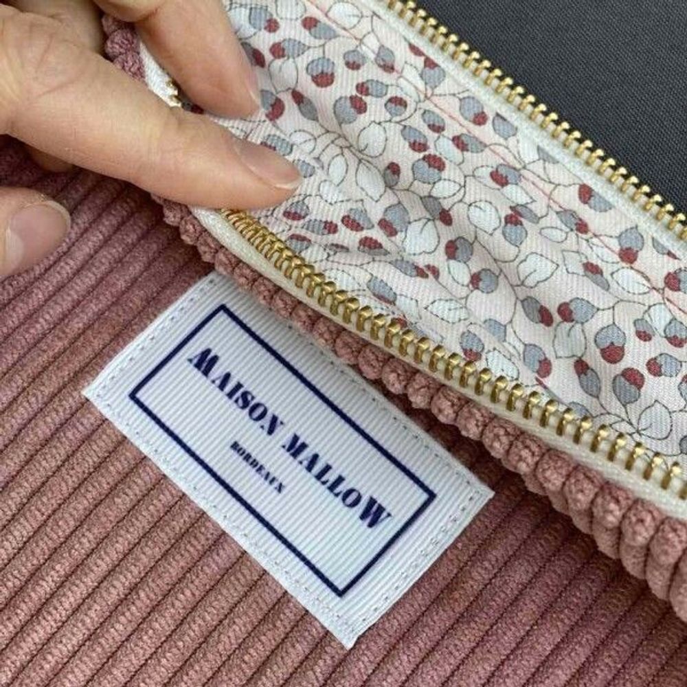 Clutches - Pink Velvet Pouch - L'ATELIER DES CREATEURS