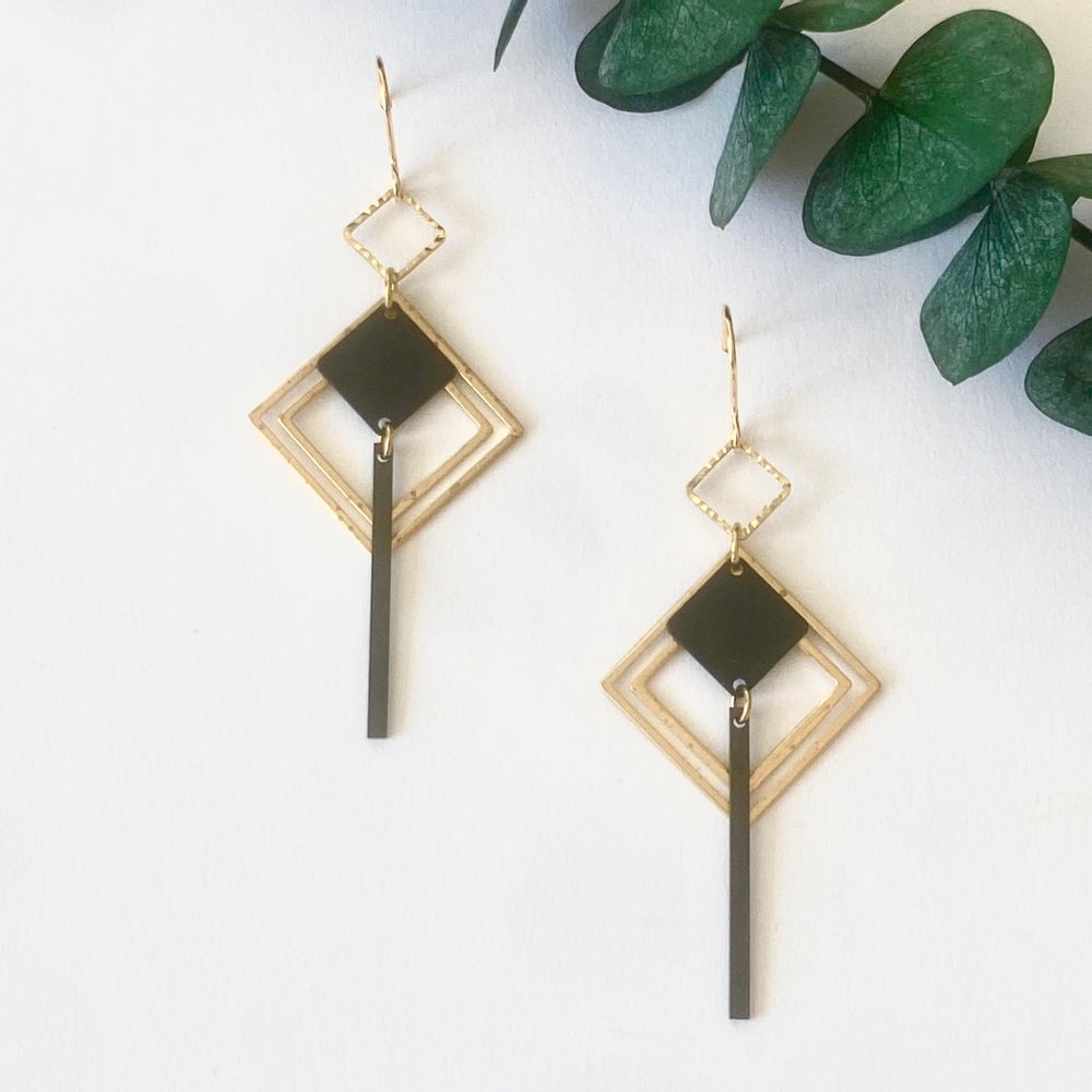 Jewelry - Earrings gilded with fine gold or silver (rhodium) - NAO JEWELS