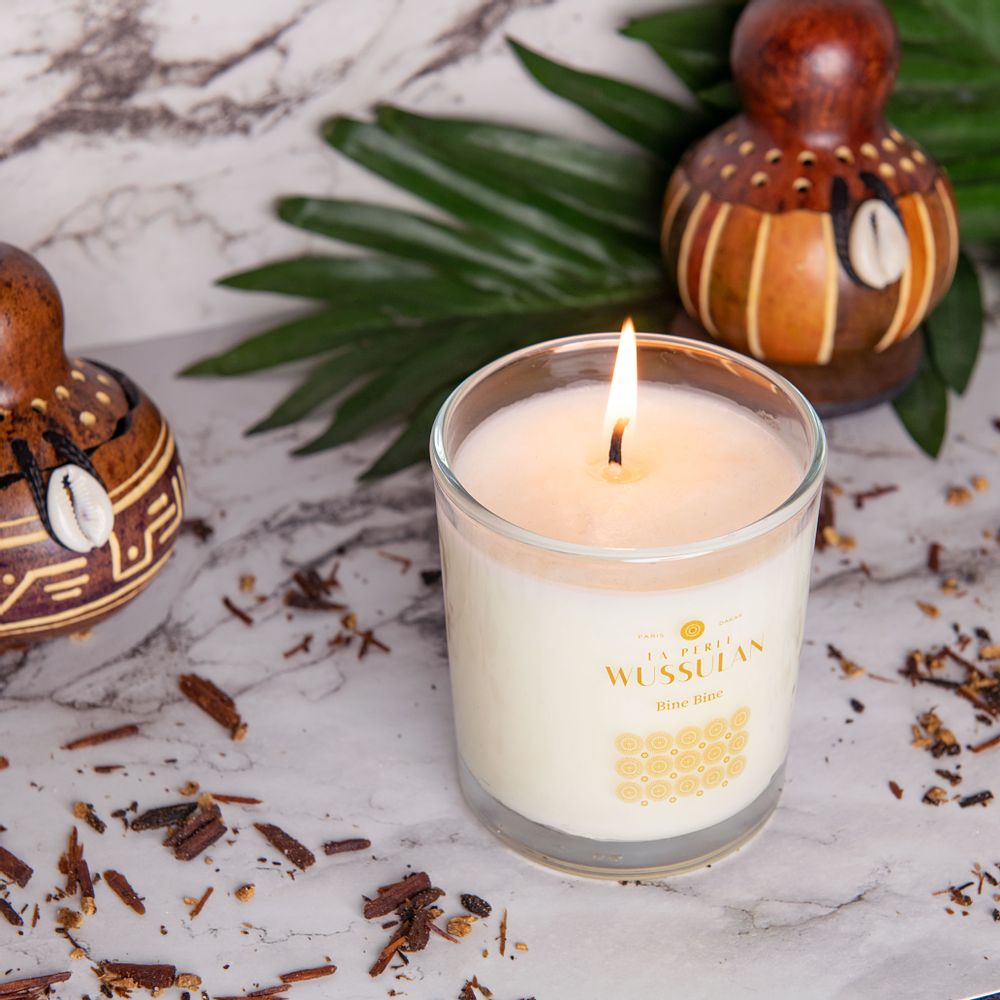 Objets de décoration - Bougie parfumée de 190 g de cire naturelle Bine Bine - LA PERLE WUSSULAN