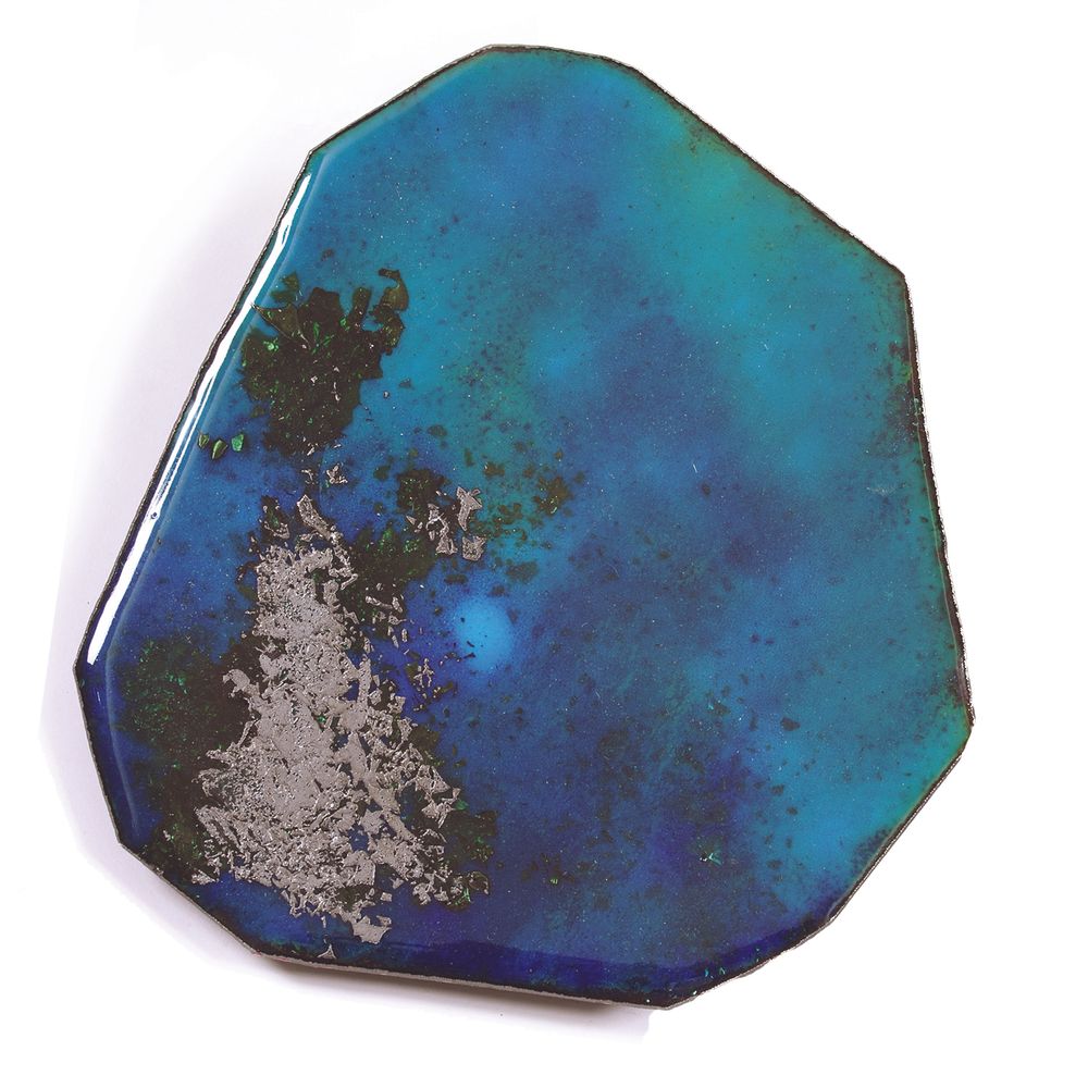 Other wall decoration - Wall composition - ARCHIPELAGO - ANNE DE LA FORGE EMAILLEUR SUR CUIVRE
