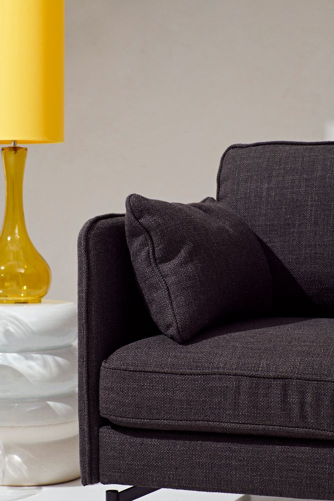 Sofas - Fauteuil - PPno.2 - Smooth fabric - Dark Grey - POLSPOTTEN
