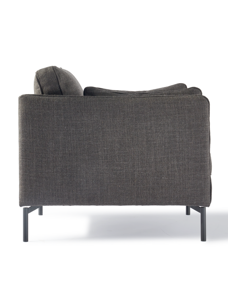 Sofas - Fauteuil - PPno.2 - Smooth fabric - Dark Grey - POLSPOTTEN
