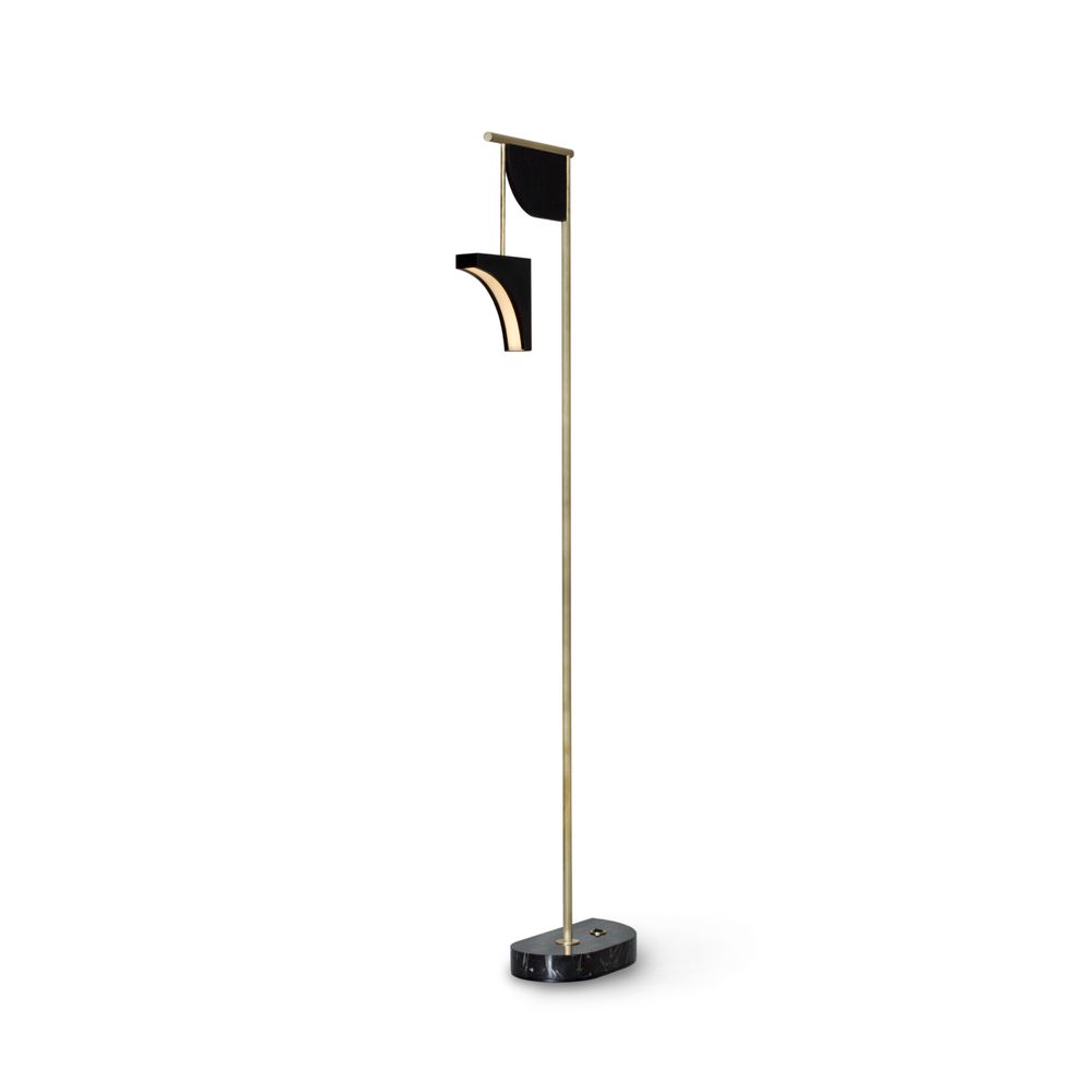 Floor lamps - Greenapple Floor Lamp, Opposite Floor Lamp, Black, Handmade in Portugal - GREENAPPLE DESIGN INTERIORS