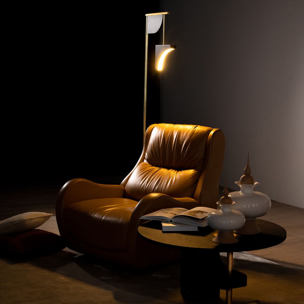 Floor lamps - Greenapple Floor Lamp, Opposite Floor Lamp, Black, Handmade in Portugal - GREENAPPLE DESIGN INTERIORS