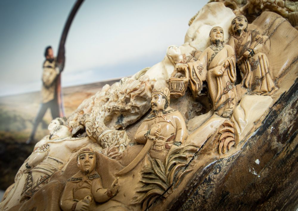 Sculptures, statuettes et miniatures - Ivoire de mammouth sculpté - TRESORIENT