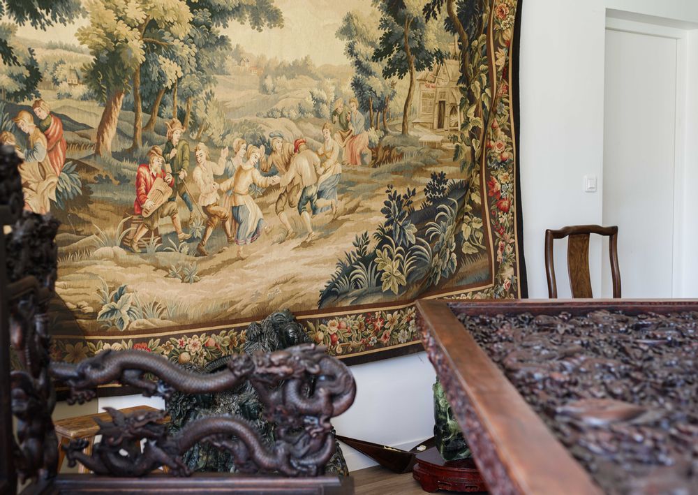 Other wall decoration - Aubusson's Knot Wall Tapestry - TRESORIENT