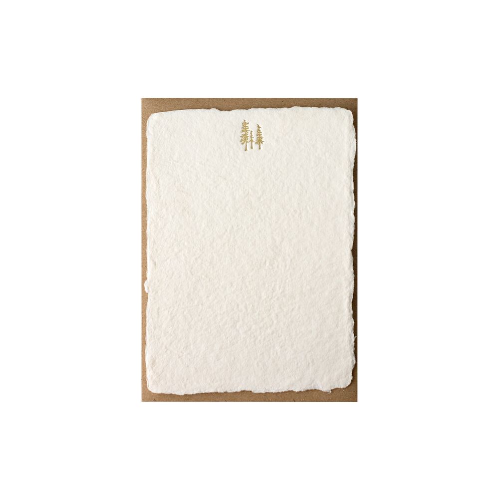Papeterie - Carte typographique en papier fait main Deckled Note - OBLATION PAPERS AND PRESS