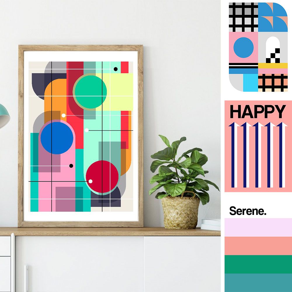 Affiches - Collection Frances Collett - série 2 - BLUE SHAKER