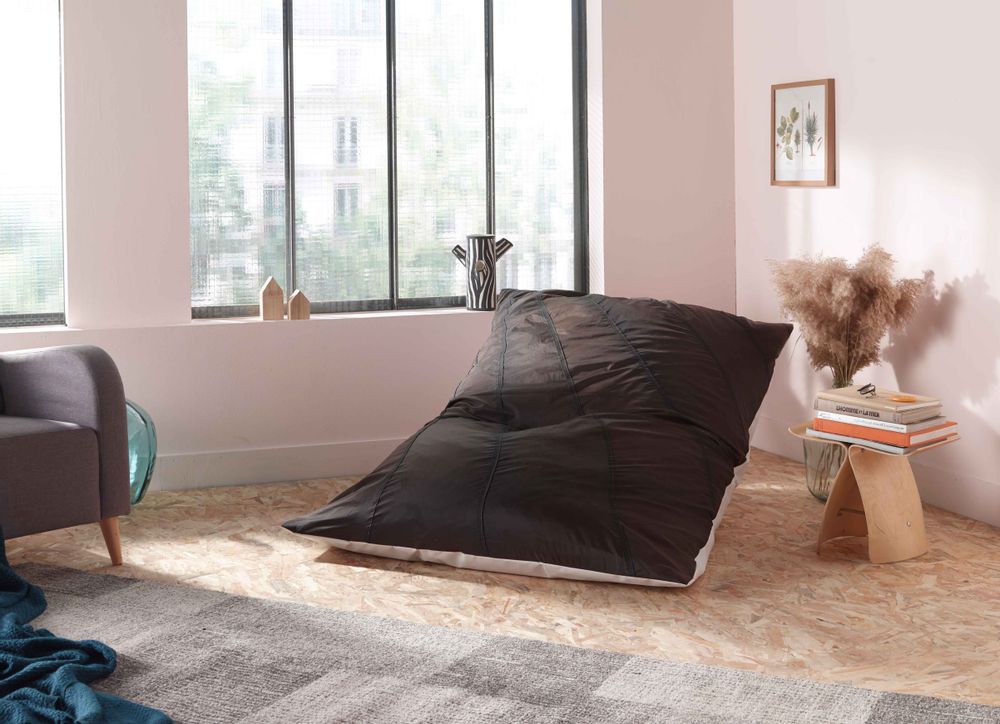 Poufs - [intérieur] Pouf Le Grand Noir - LA TETE DANS LES NUAGES