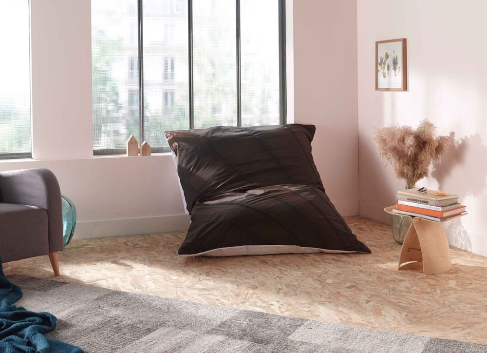 Poufs - [intérieur] Pouf Le Grand Noir - LA TETE DANS LES NUAGES