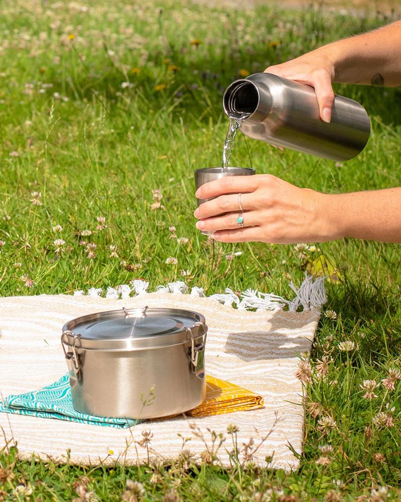 Accessoires thé et café - Gourde isotherme inox GROOVY - GASPAJOE
