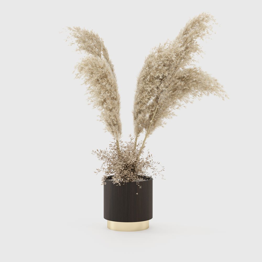 Vases - Petit pot de fleurs doré - LASKASAS