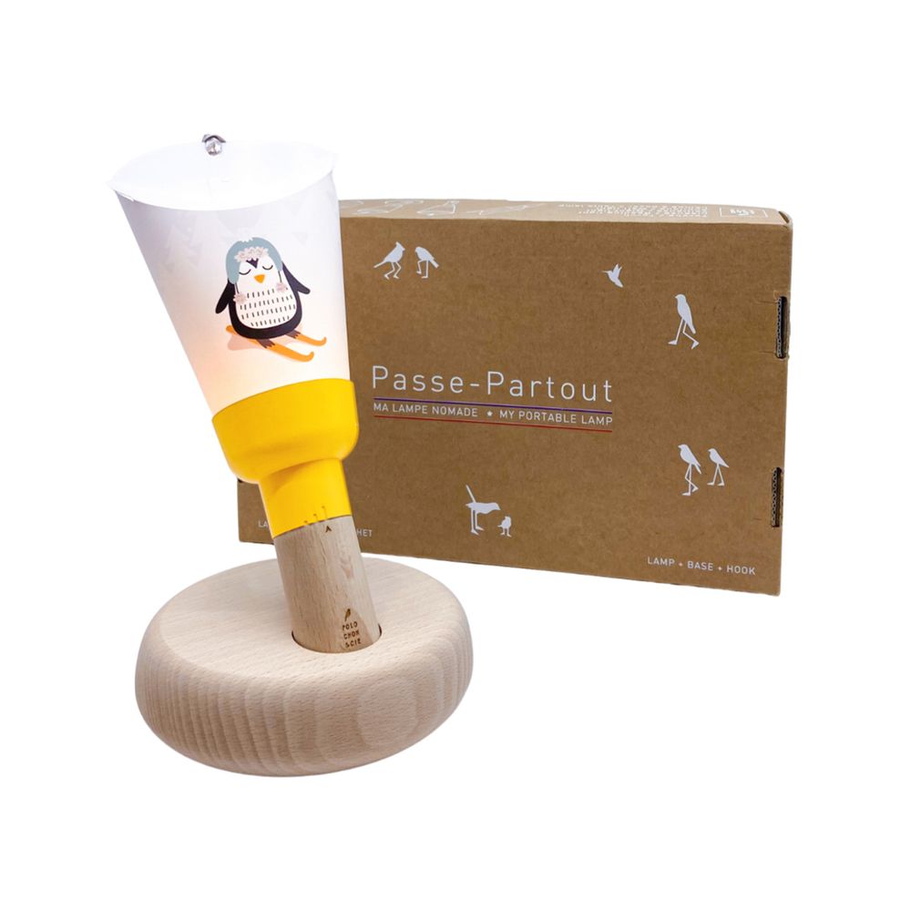 Wireless lamps - Nomad Lamp Set “Passe-Partout” Penguin Ski! - MAISON POLOCHON