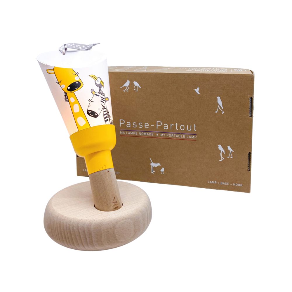 Children's decorative items - Giraffes “Passe-Partout” Nomad Lamp Box - MAISON POLOCHON