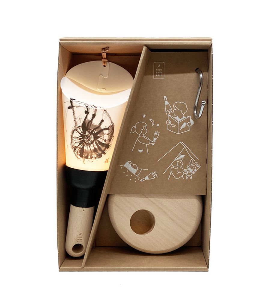 Objets de décoration - Coffret Lampe  "Passe Partout" Ammonite Yves Dimier - MAISON POLOCHON