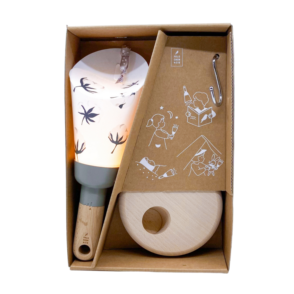 Lampes à poser - Coffret Lampe Nomade « Passe-Partout » Fleurs de Coton - MAISON POLOCHON