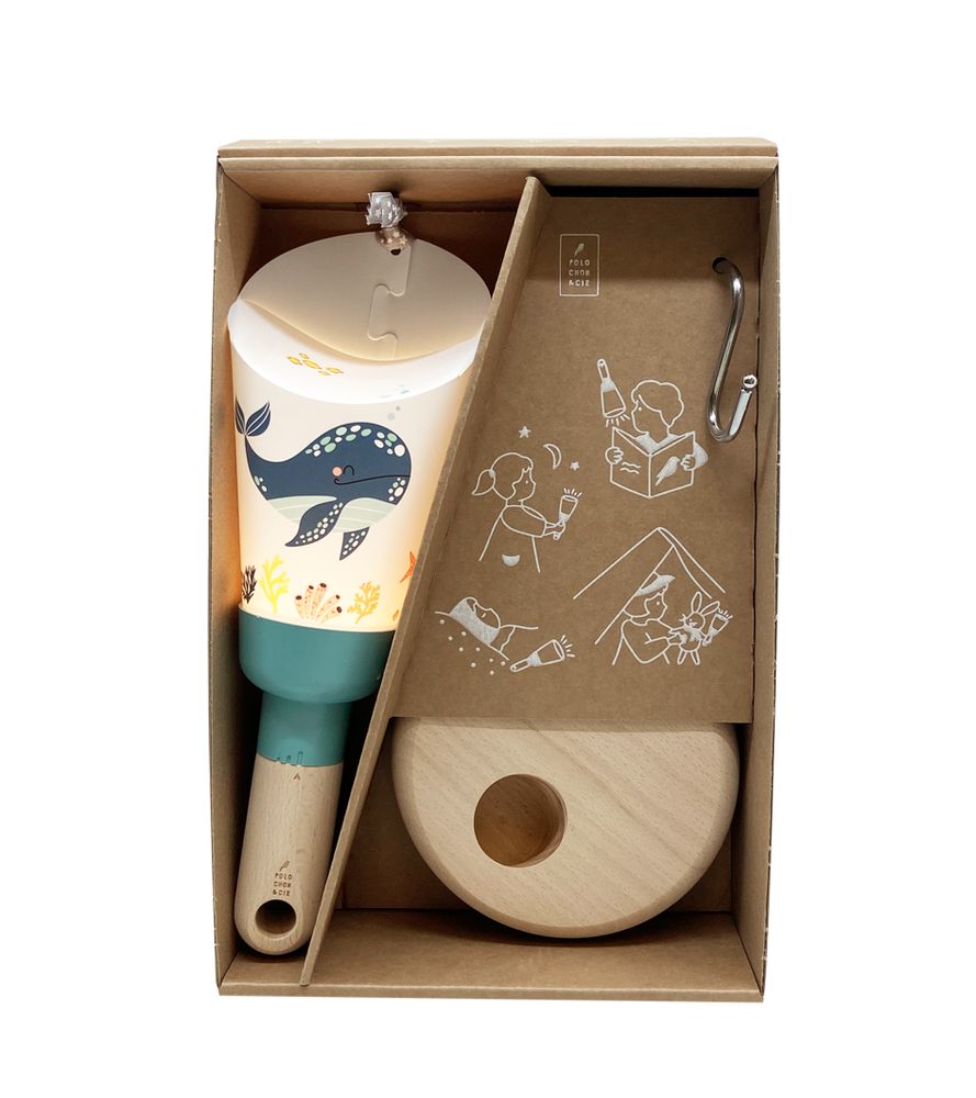 Wireless lamps - Passe-Partout Lamp Set\" The Dreaming Whale\ " - MAISON POLOCHON