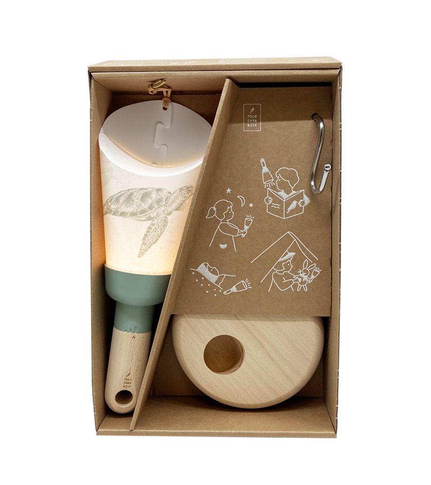 Lampes sans fil  - Coffret Lampe Passe-Partout "Tortue de Mer" - MAISON POLOCHON