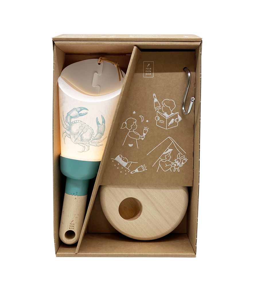 Objets design - Coffret Lampe Nomade "Passe-Partout" Crabe de Lune - MAISON POLOCHON