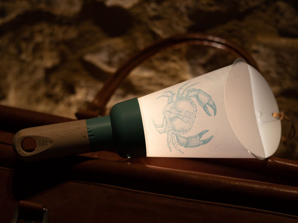 Objets design - Coffret Lampe Nomade "Passe-Partout" Crabe de Lune - MAISON POLOCHON