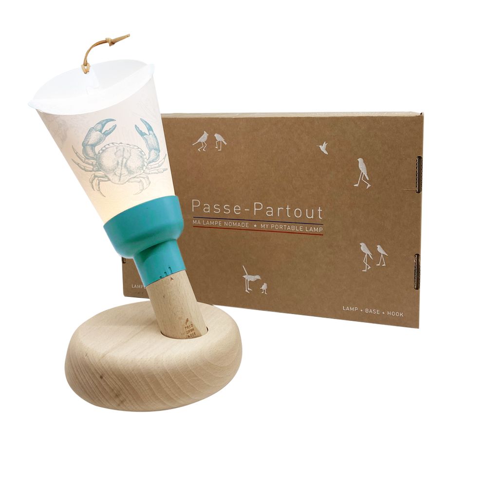 Objets design - Coffret Lampe Nomade "Passe-Partout" Crabe de Lune - MAISON POLOCHON