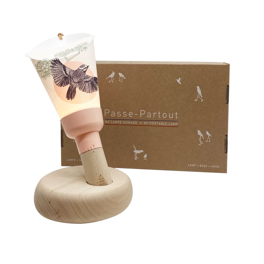 Objets design - Coffret Lampe Nomade "Passe-Partout" Chikubi Mésange - Collection Shizen - MAISON POLOCHON