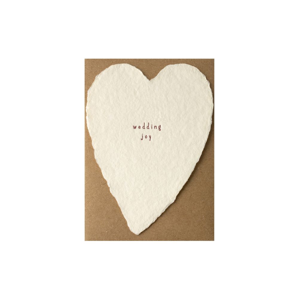 Stationery - Greeted Heart Handmade Paper Letterpress Card - OBLATION PAPERS AND PRESS