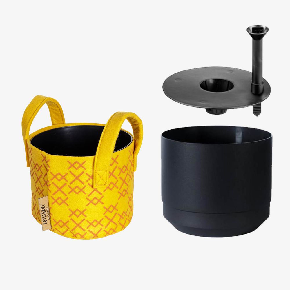 Flower pots - Pot & Cover - Golden Ochre 3 L - VILIKKALA