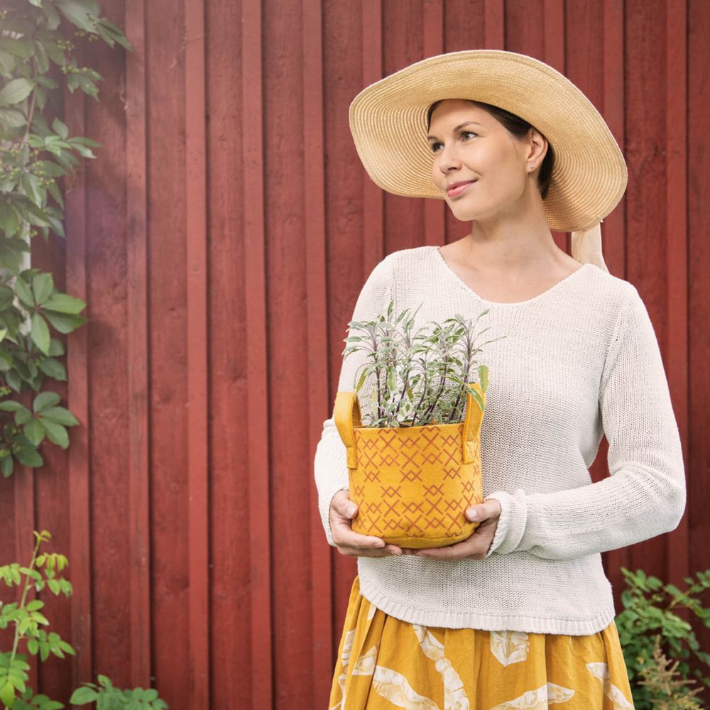Flower pots - Pot & Cover - Golden Ochre 3 L - VILIKKALA