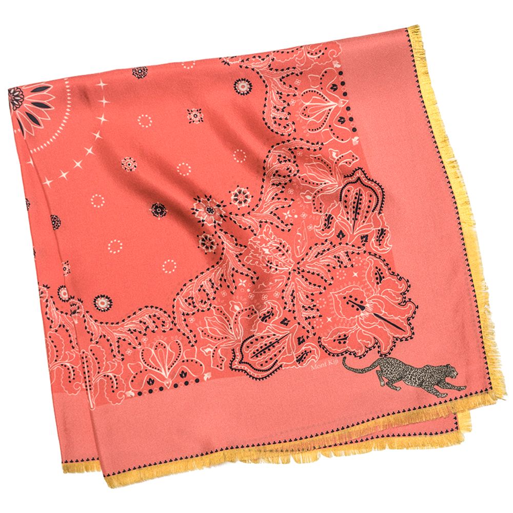 Scarves - Secret Garden Silk Scarf - MONT KIJI