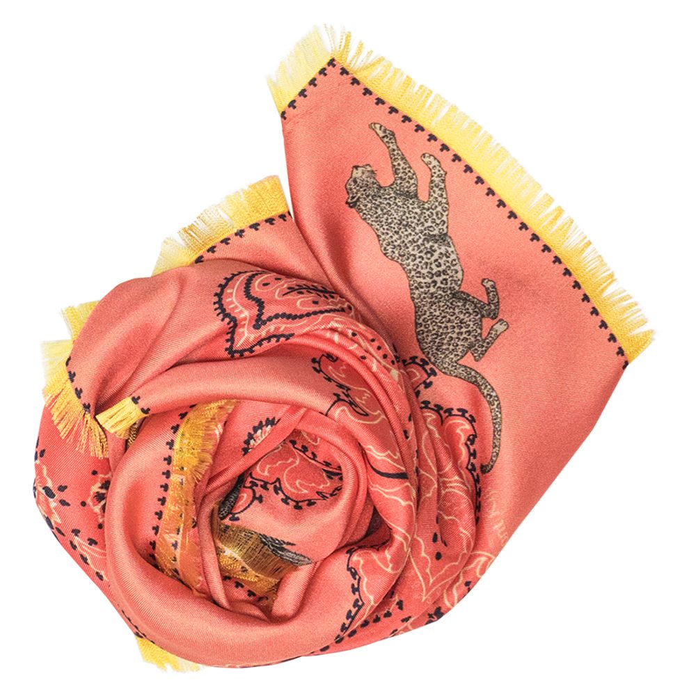 Scarves - Secret Garden Silk Scarf - MONT KIJI