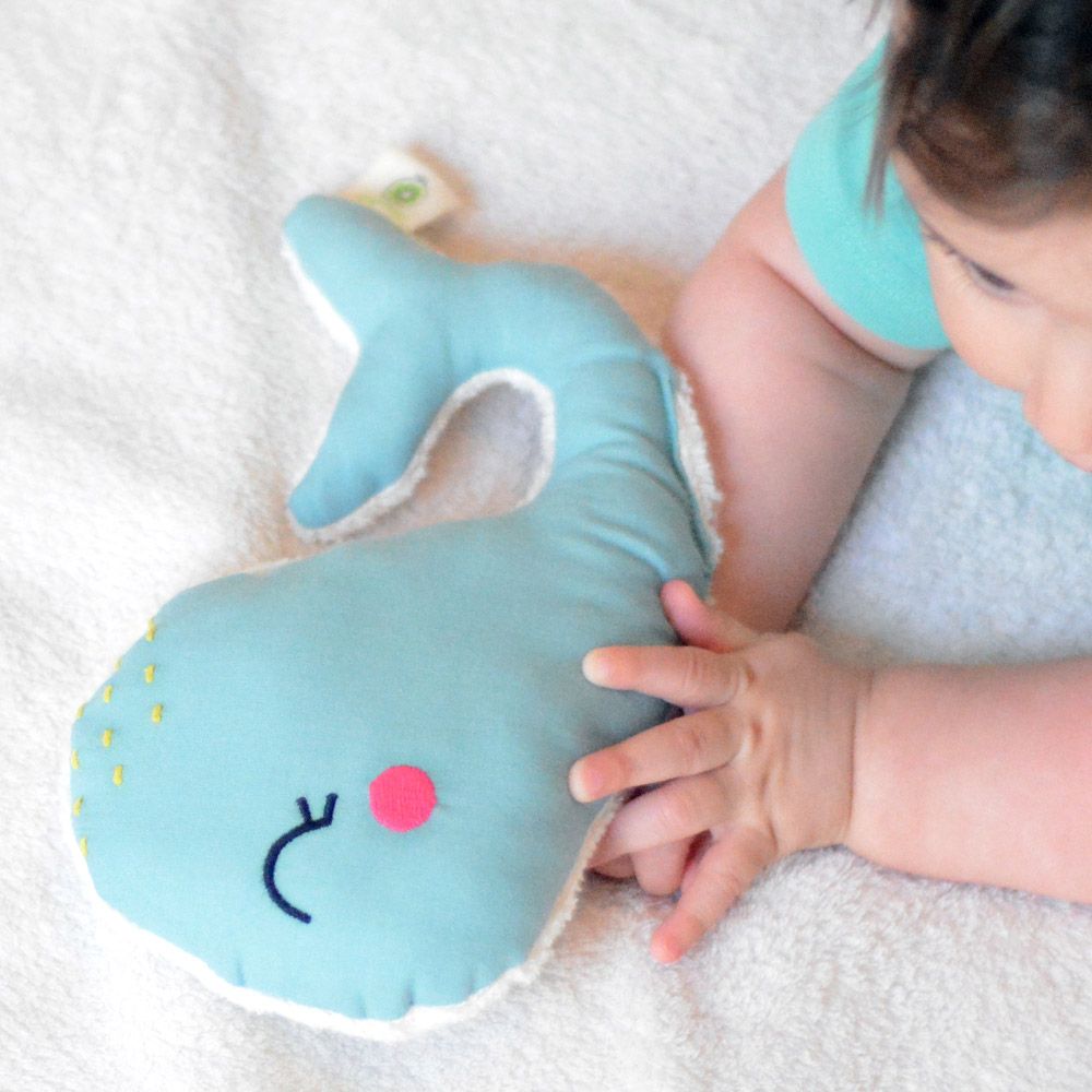 Gifts - Sea organic cotton rattles - APUNT BARCELONA