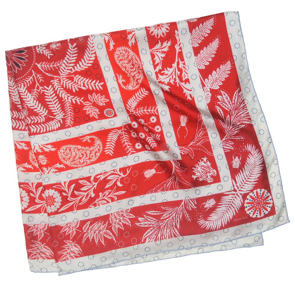Scarves - Labyrinth Silk Scarf - MONT KIJI