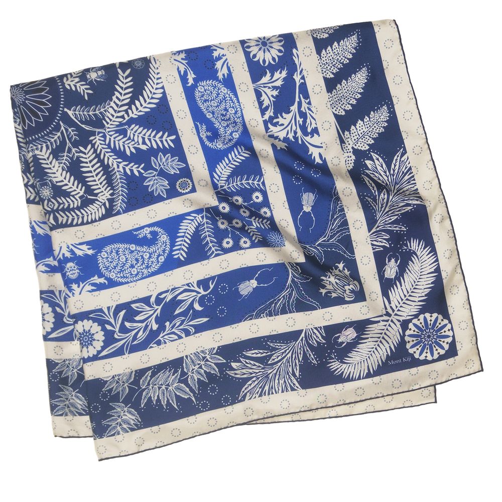 Scarves - Labyrinth Silk Scarf - MONT KIJI