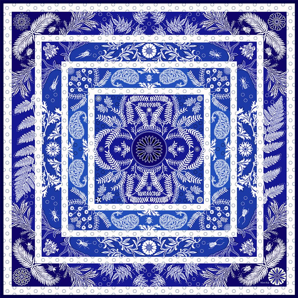 Scarves - Labyrinth Silk Scarf - MONT KIJI