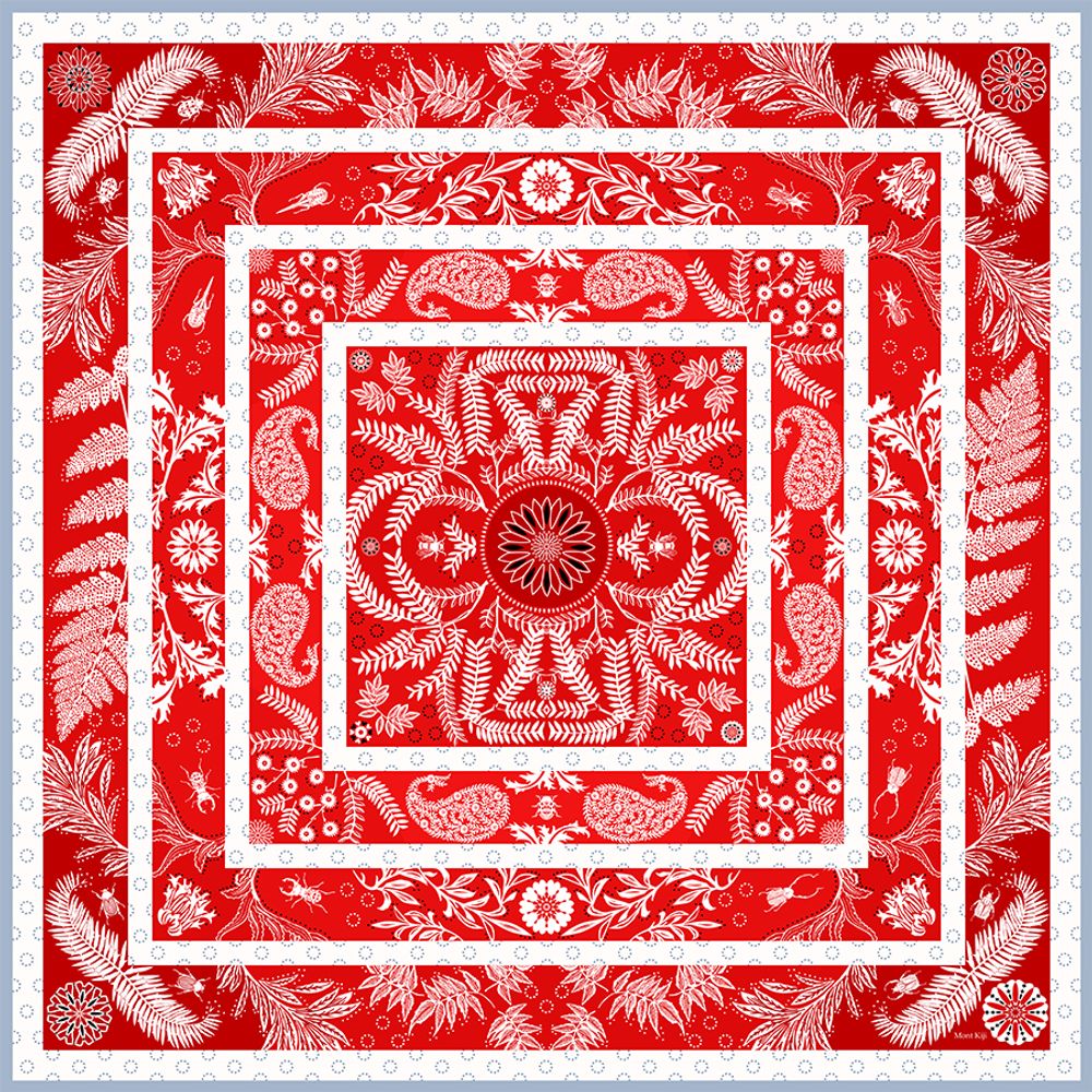 Scarves - Labyrinth Silk Scarf - MONT KIJI