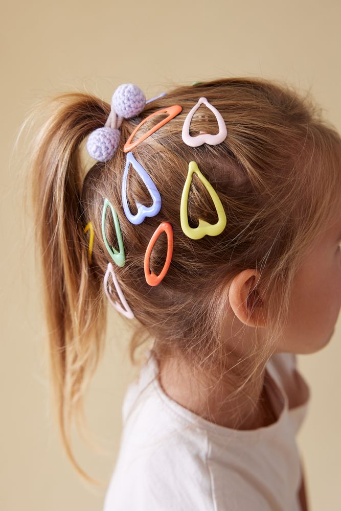 Kids accessories - PASTEL HEART BARRETTES - PETIT TRUC